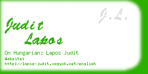 judit lapos business card